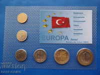 RS (1) Τουρκία Σετ 6 νομίσματα πιστοποιητικών