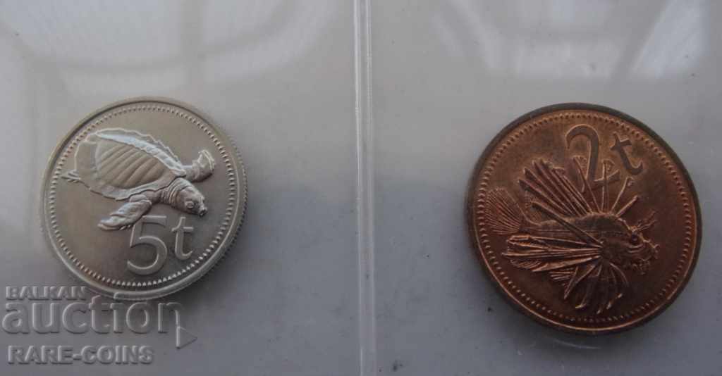 RS (2) Papua New Guinea Set 1975 UNC - 5