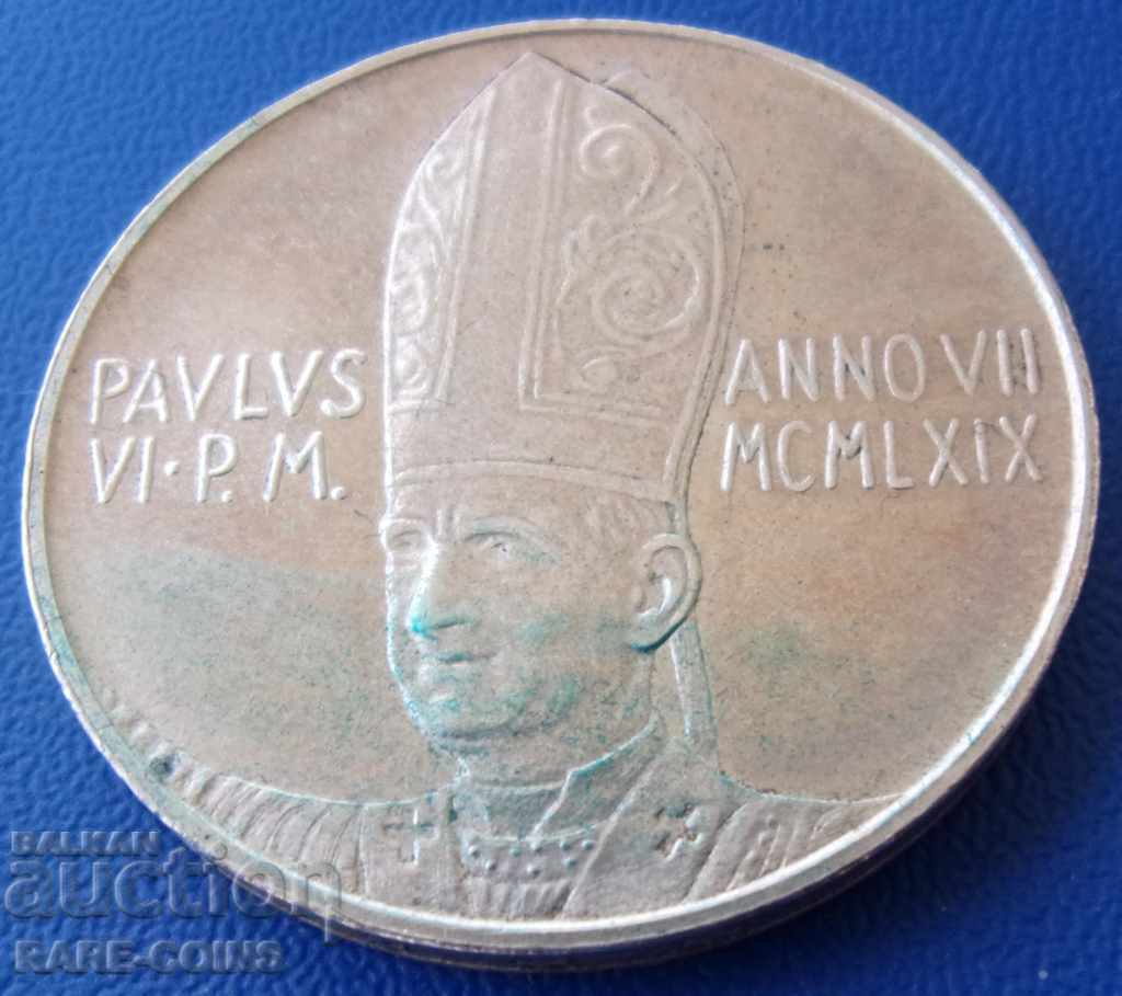 RS (3) Batikana Paul VI 500 Lire 1969 Silver Original