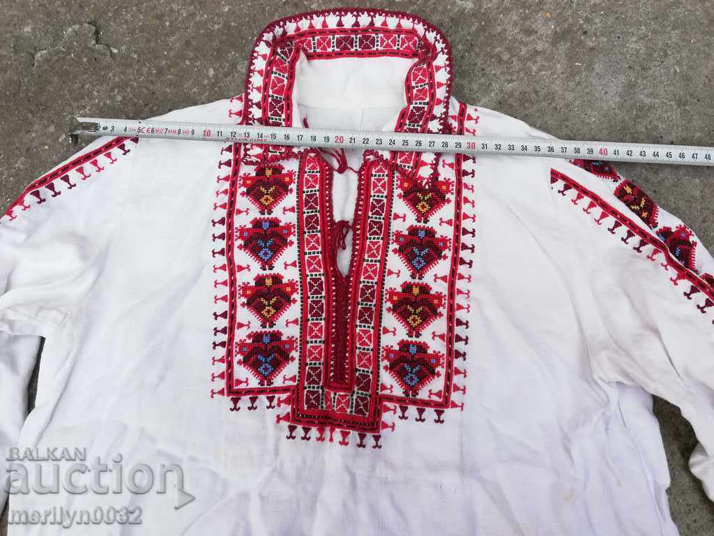 Cămașă țesută pentru copii cu broderie bulgară, broderie costum popular - 5