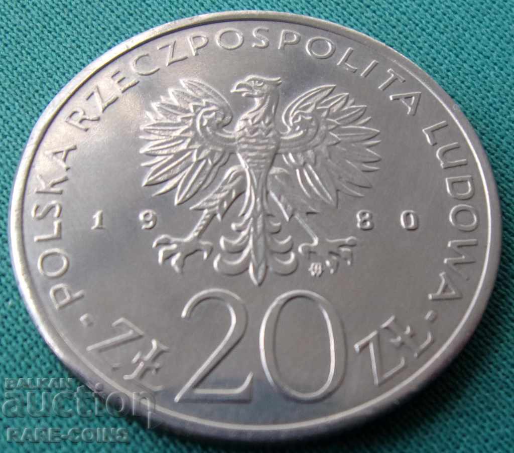 RS (3) Poland 20 Zloty 1980 UNC with price € 5.11 | 9.99 BGN