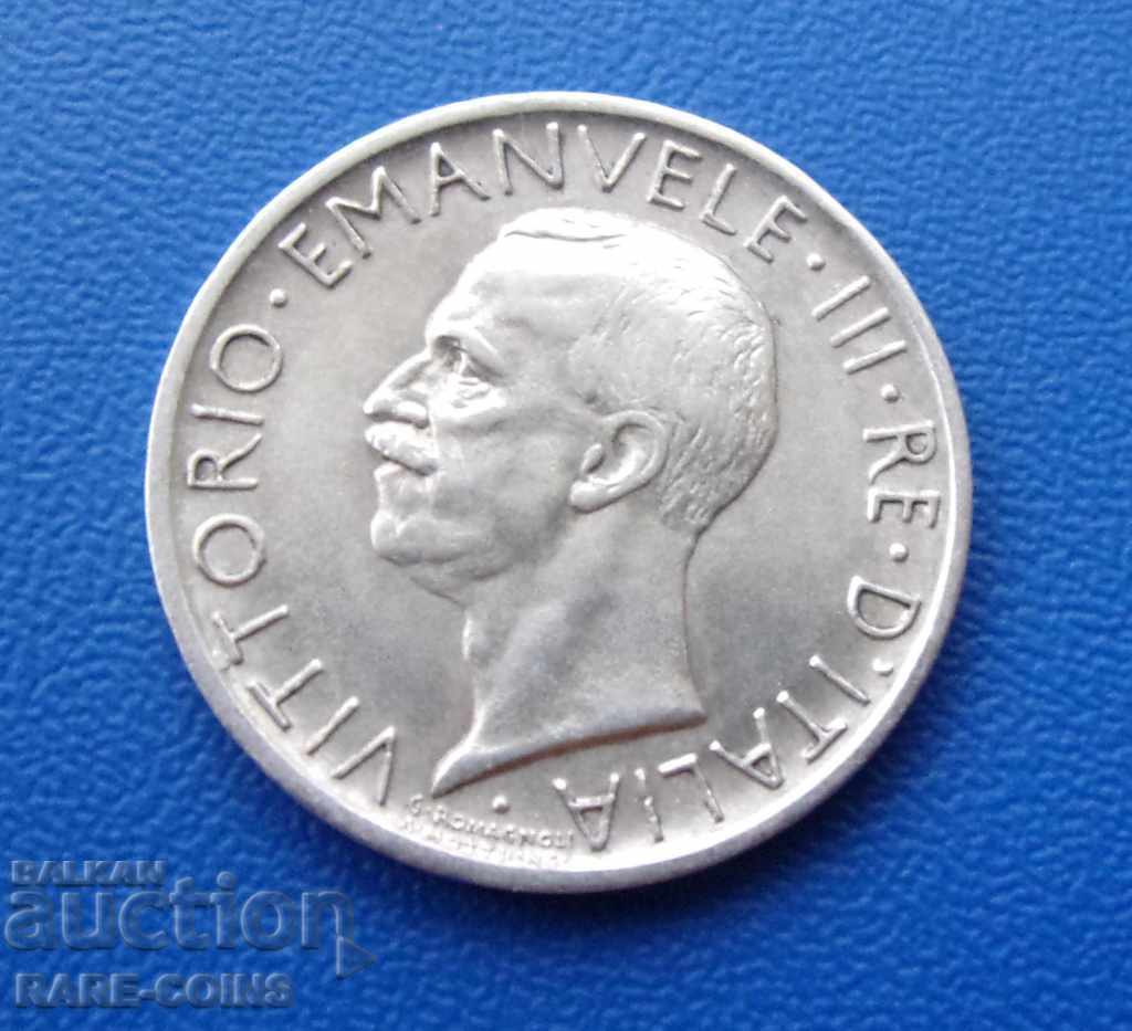 RS (5) Italy 5 Lireti 1930 Silver UNC with price € 11.76 | 23.00 BGN