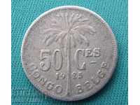 RS (5) Belgian Congo 50 Cent 1925
