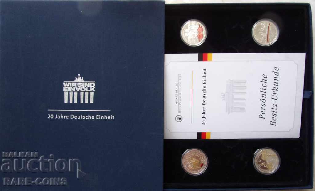 RS (7) Germany Lot 4 pieces Trial 10 Euro 2009 Silver