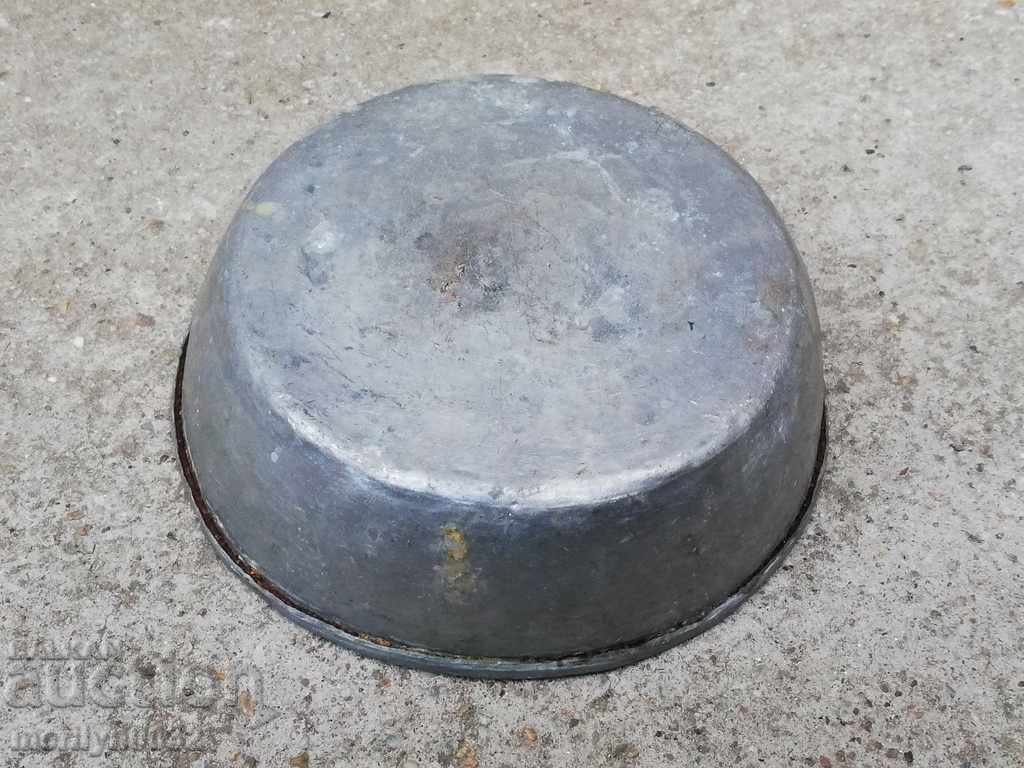 Παλιά χαλκού Saha, χαλκό, πιάτο, μπολ, λεκάνη - 5