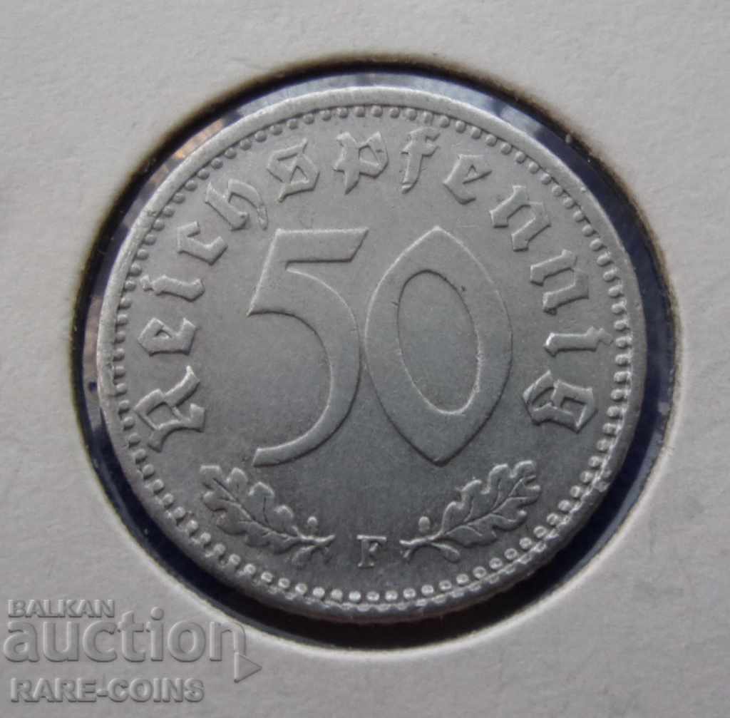 RS (7) Germany III Reich 50 Pfenig 1944 F Rare with price € 7.67 | 15.00 BGN RS (7) Germany III Reich 50 Pfenig 1944 F Rare with price € 7.67 | 15.00 BGN
