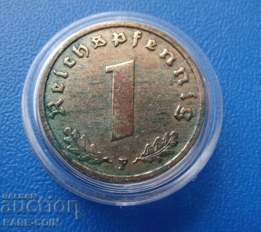 RS (14) Germany III Reich 1 Pfennig 1937 F with price € 2.56 | 5.01 BGN