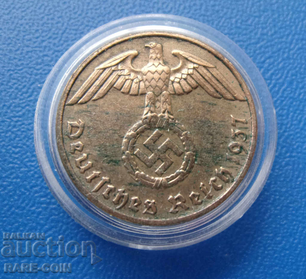 RS (14) Germania III Reich 1 Pfennig 1937 F