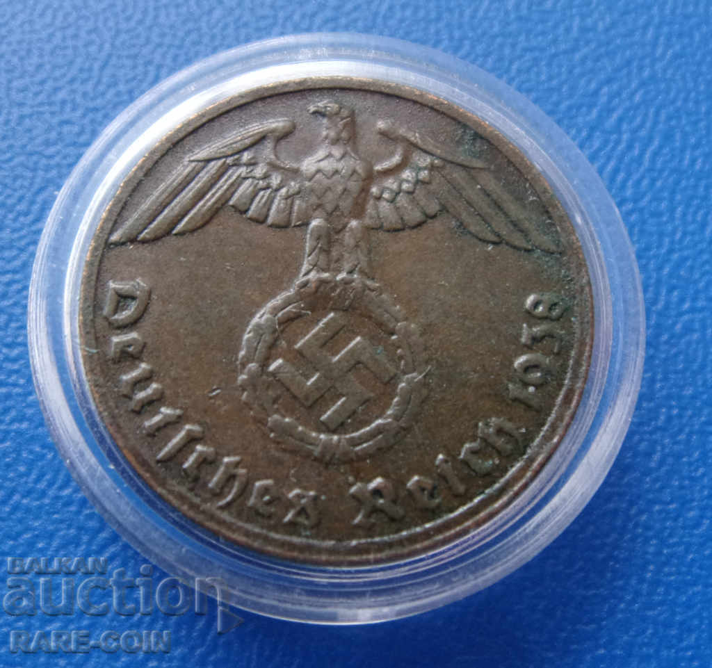 RS (14) Γερμανία III Ράιχ 1 Pfennig 1938 G