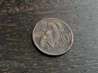 Монета - Италия - 10 чентесими | 1924г.