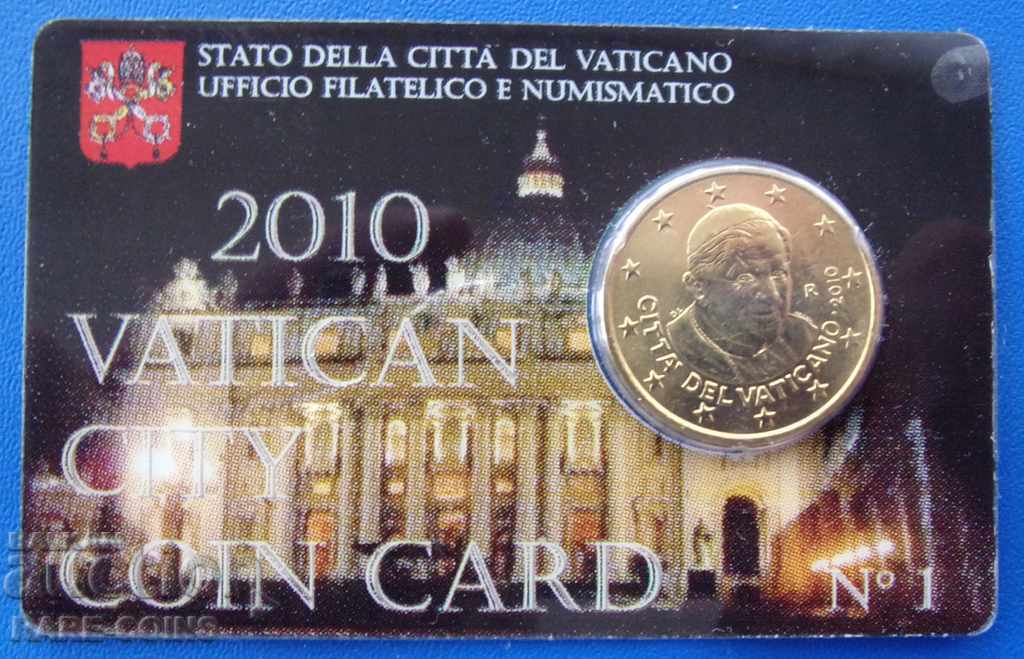 RS(15)  Ватикана Евро Карта 1  50 Цента 2010