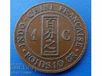 RS(16)  Франция - Индокитай 1 Цент 1886 Rare