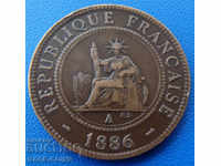 RS (16) Franța - Indochina 1 Cent 1886 Rare