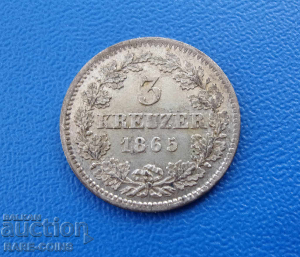 RS (16) Γερμανία-Μπάγερν-3 Kreuzer 1865. UNC Σπάνια με τιμή € 11.25 | 22.00 BGN RS (16) Γερμανία-Μπάγερν-3 Kreuzer 1865. UNC Σπάνια με τιμή € 11.25 | 22.00 BGN