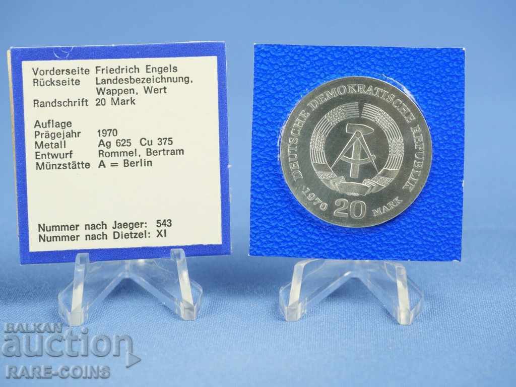 GDR 20 Σφραγίδα 1970 UNC Σπάνια Αρχικό με τιμή € 76.69 | 149.99 BGN GDR 20 Σφραγίδα 1970 UNC Σπάνια Αρχικό με τιμή € 76.69 | 149.99 BGN