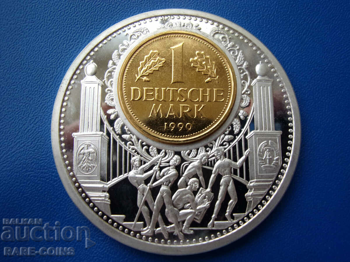 Placa Germania 50 grame-999'9 50 mm. UNC Rare