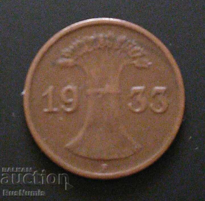 Germany. Weimar. 1 pfenig 1933 F. with price 2.10 BGN | € 1.07 Germany. Weimar. 1 pfenig 1933 F. with price 2.10 BGN | € 1.07
