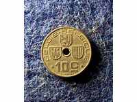 10 цента Белгия 1946 - цинк