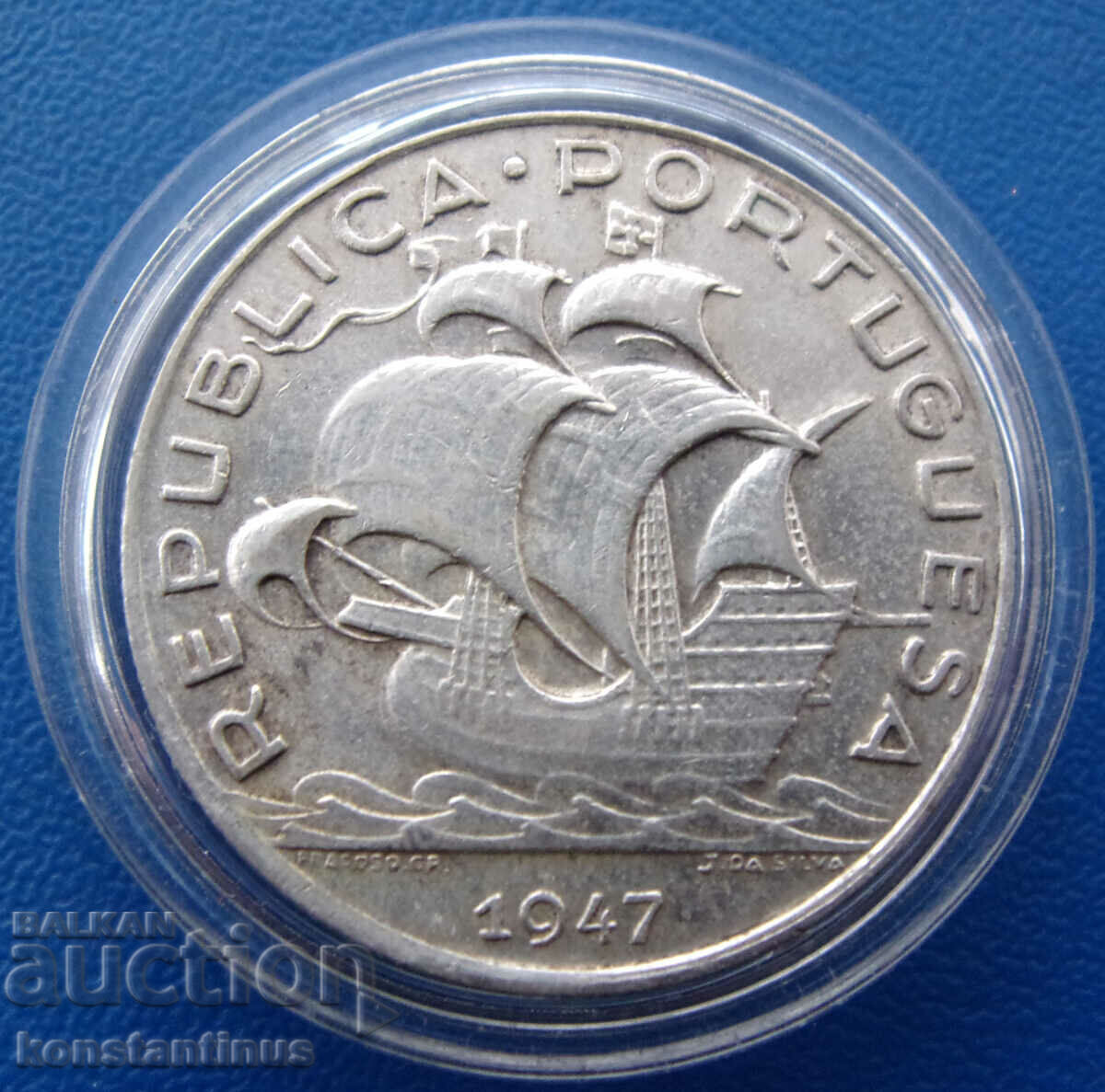 Portugalia 5 Escudo 1947 UNC Rar