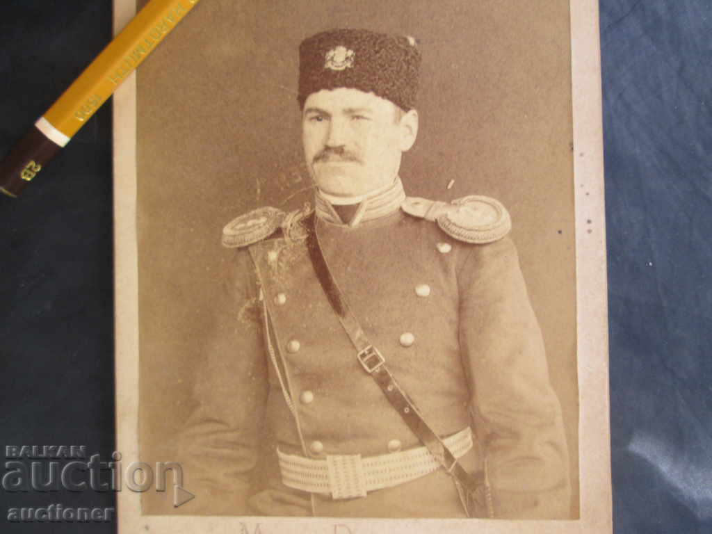 Auction Photo officer Second Artillery Regiment thick cardboard Auction Photo officer Second Artillery Regiment thick cardboard