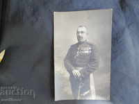 An old photo of an officer general in 1916 saber medals