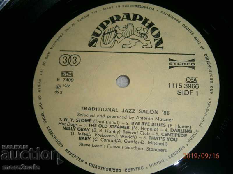 Delivery of TRADITIONAL JAZZ SALON '85 - BIG PANEL - SUPRAPHON Delivery of TRADITIONAL JAZZ SALON '85 - BIG PANEL - SUPRAPHON