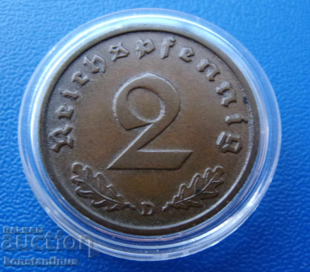 Germania III Reich 2 Pfennig 1936 D cu preț € 15.34 | 30.00 BGN