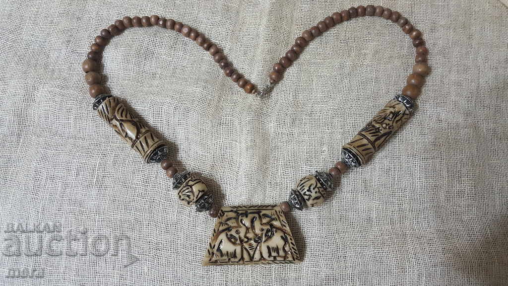 An old bone necklace