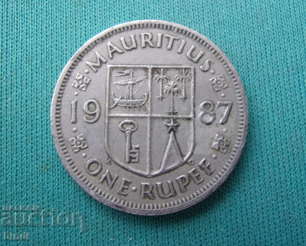 Mauritius 1 Rupee 1987