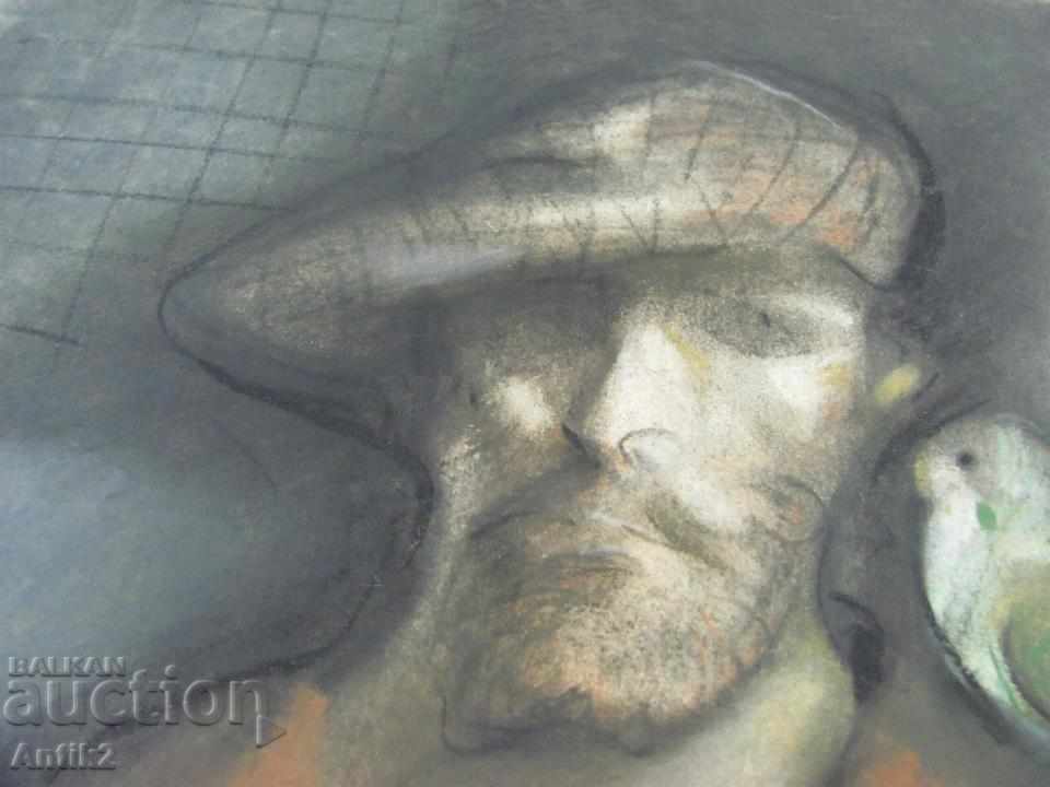 Delivery of Original Pastel and Mixed Media Painting on Cardboard Delivery of Original Pastel and Mixed Media Painting on Cardboard