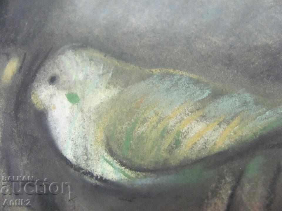 Original Pastel and Mixed Media Painting on Cardboard - 6 Original Pastel and Mixed Media Painting on Cardboard - 6