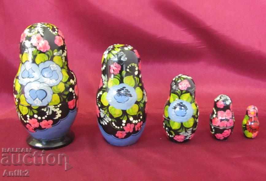 Παλιά ξύλινη κούκλα Matryoshka - 5 Παλιά ξύλινη κούκλα Matryoshka - 5