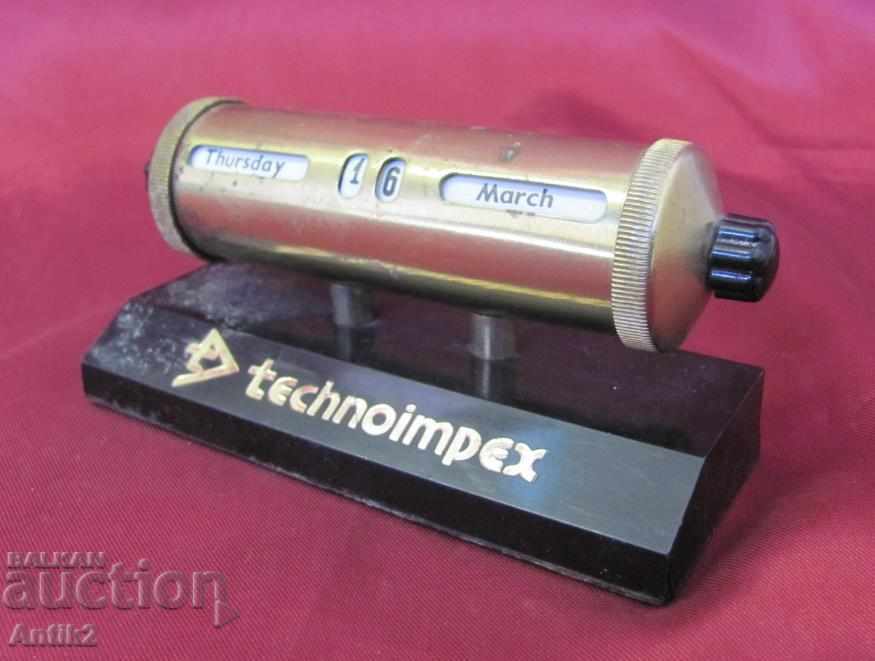 Auction 50's Old Desktop Metal Calendar Auction 50's Old Desktop Metal Calendar