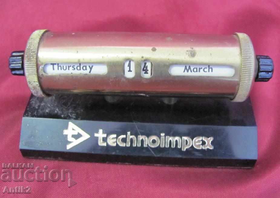 Delivery of 50's Old Desktop Metal Calendar Delivery of 50's Old Desktop Metal Calendar