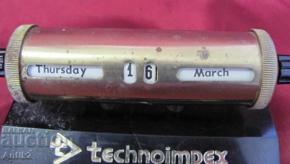 50's Old Desktop Metal Calendar - 5 50's Old Desktop Metal Calendar - 5