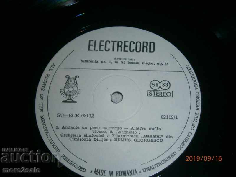 SHUMAN - SCUMANN - SYMPHONY N1 IN B - BIG SIZE - ROMANIA - 5