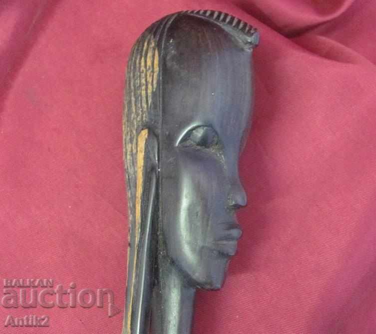 Delivery of Old Original African Wooden Figure - Head of a woman Delivery of Old Original African Wooden Figure - Head of a woman