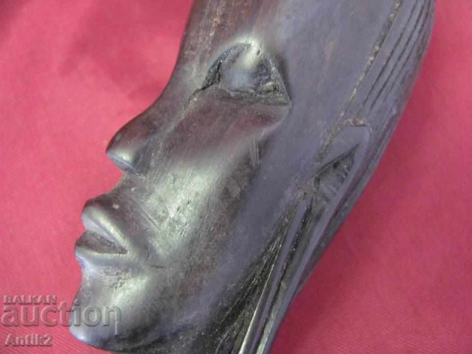 Old Original African Wooden Figure - Head of a woman - 6 Old Original African Wooden Figure - Head of a woman - 6