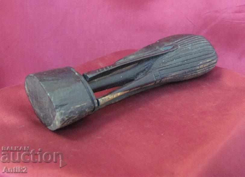 Old Original African Wooden Figure - Head of a woman - 7 Old Original African Wooden Figure - Head of a woman - 7