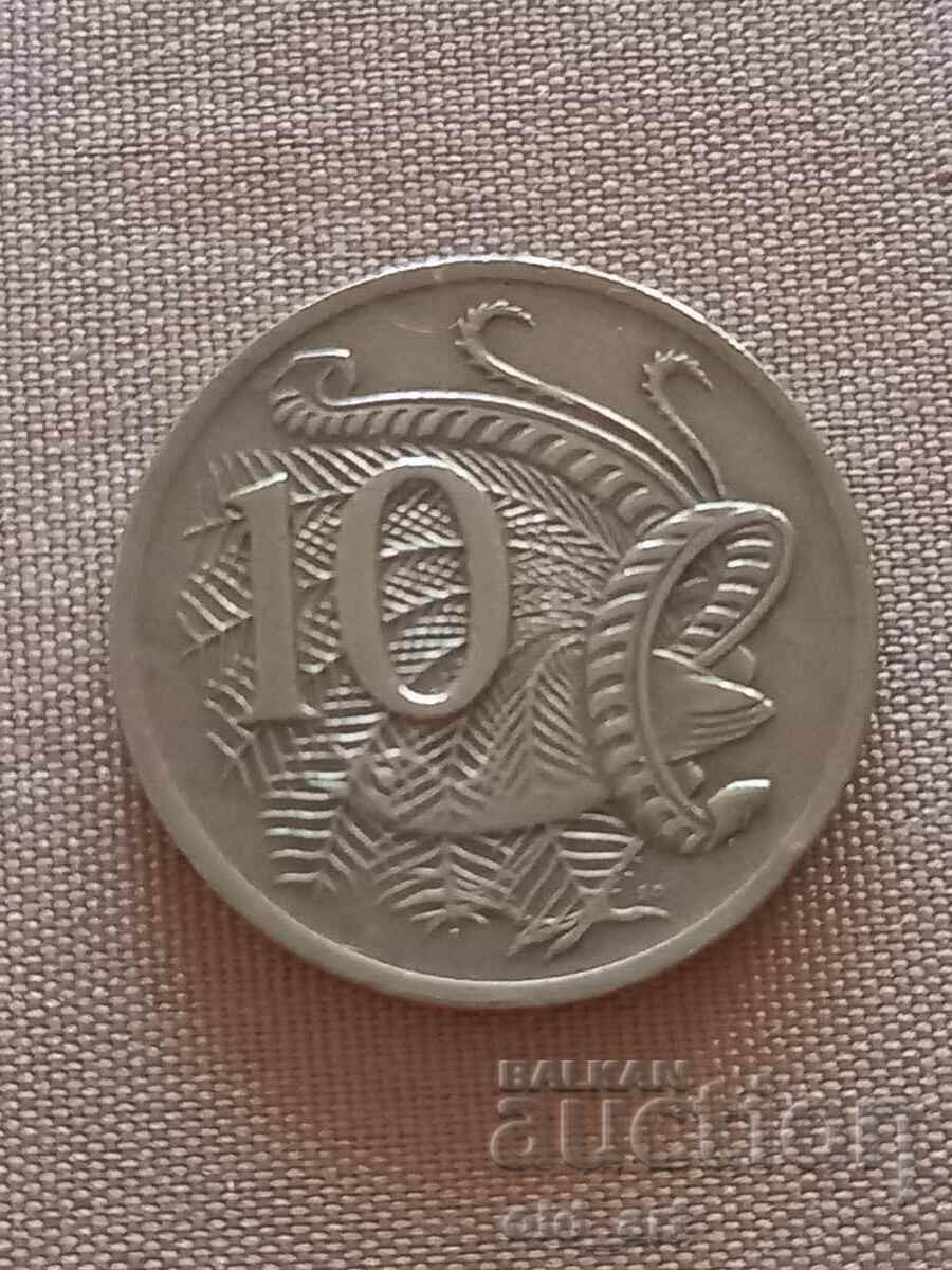 Monedă - Australia, 10 cenți 1976