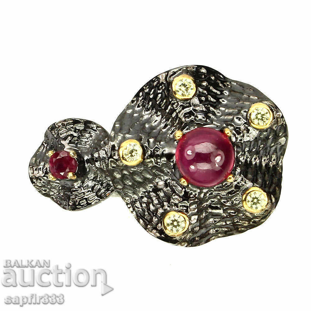 REQUIRED LONG TERM SILVER RING WITH RUBINES AND PERIODS with price 243.00 BGN | € 124.24 REQUIRED LONG TERM SILVER RING WITH RUBINES AND PERIODS with price 243.00 BGN | € 124.24