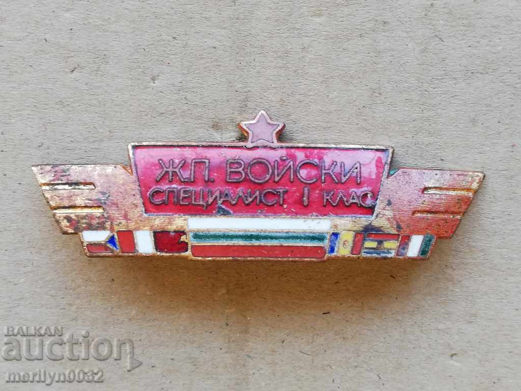 Αναμνηστικό σήμα Σιδηροδρομικό σήμα στρατού ειδικό σήμα μετάλλιο