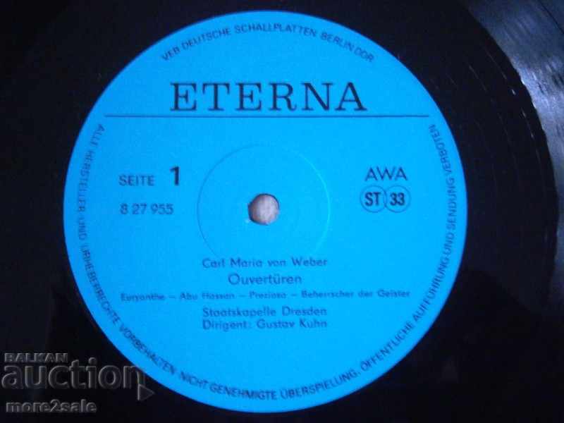 Delivery of CARL MARIA VON WEBER - BIG SIZE - ETERNA - GERMANY Delivery of CARL MARIA VON WEBER - BIG SIZE - ETERNA - GERMANY