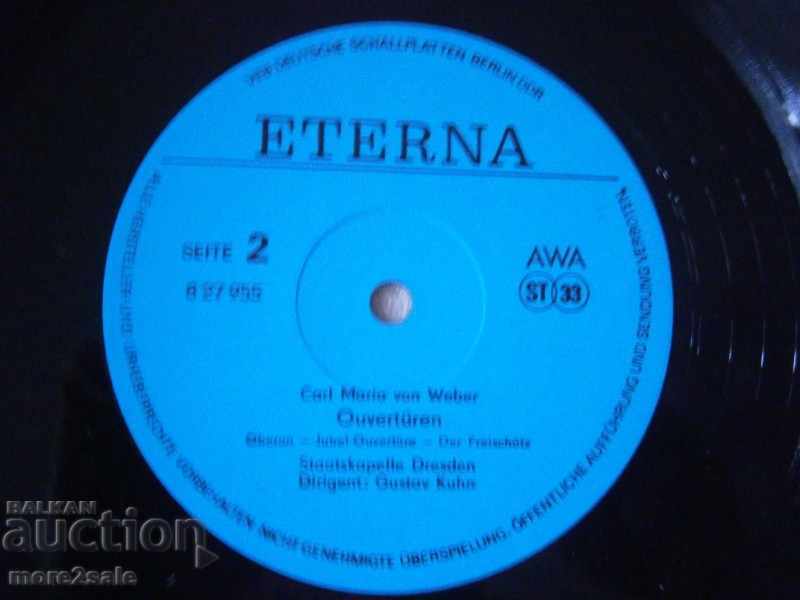 CARL MARIA VON WEBER - BIG SIZE - ETERNA - GERMANY - 5 CARL MARIA VON WEBER - BIG SIZE - ETERNA - GERMANY - 5