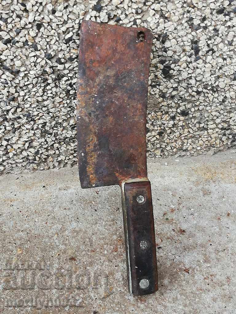 Auction Old forged saber, ax, pole, knife, machete Auction Old forged saber, ax, pole, knife, machete