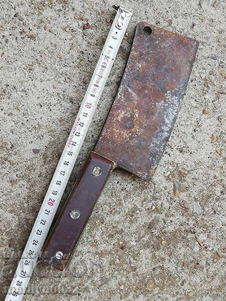 Old forged saber, ax, pole, knife, machete - 5 Old forged saber, ax, pole, knife, machete - 5