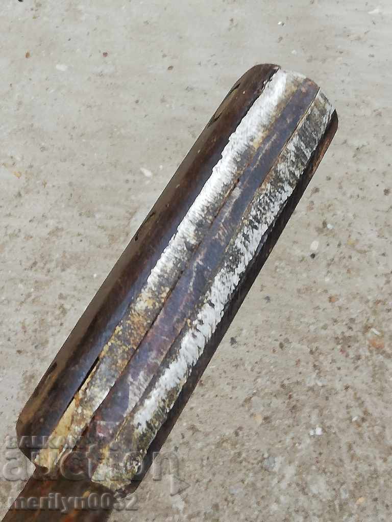 Old forged saber, ax, pole, knife, machete - 7 Old forged saber, ax, pole, knife, machete - 7