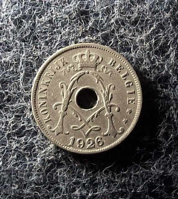 Auction  25 cents Belgium 1926