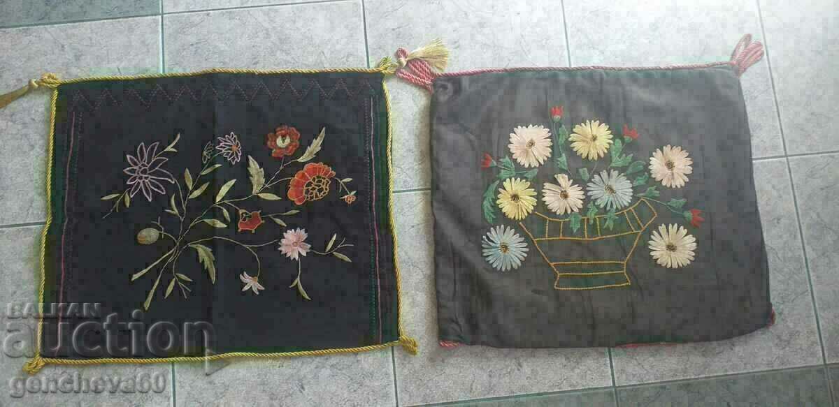 Old quilts with embroidery/pillow