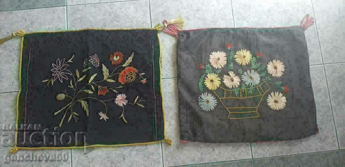 Old quilts with embroidery/pillow